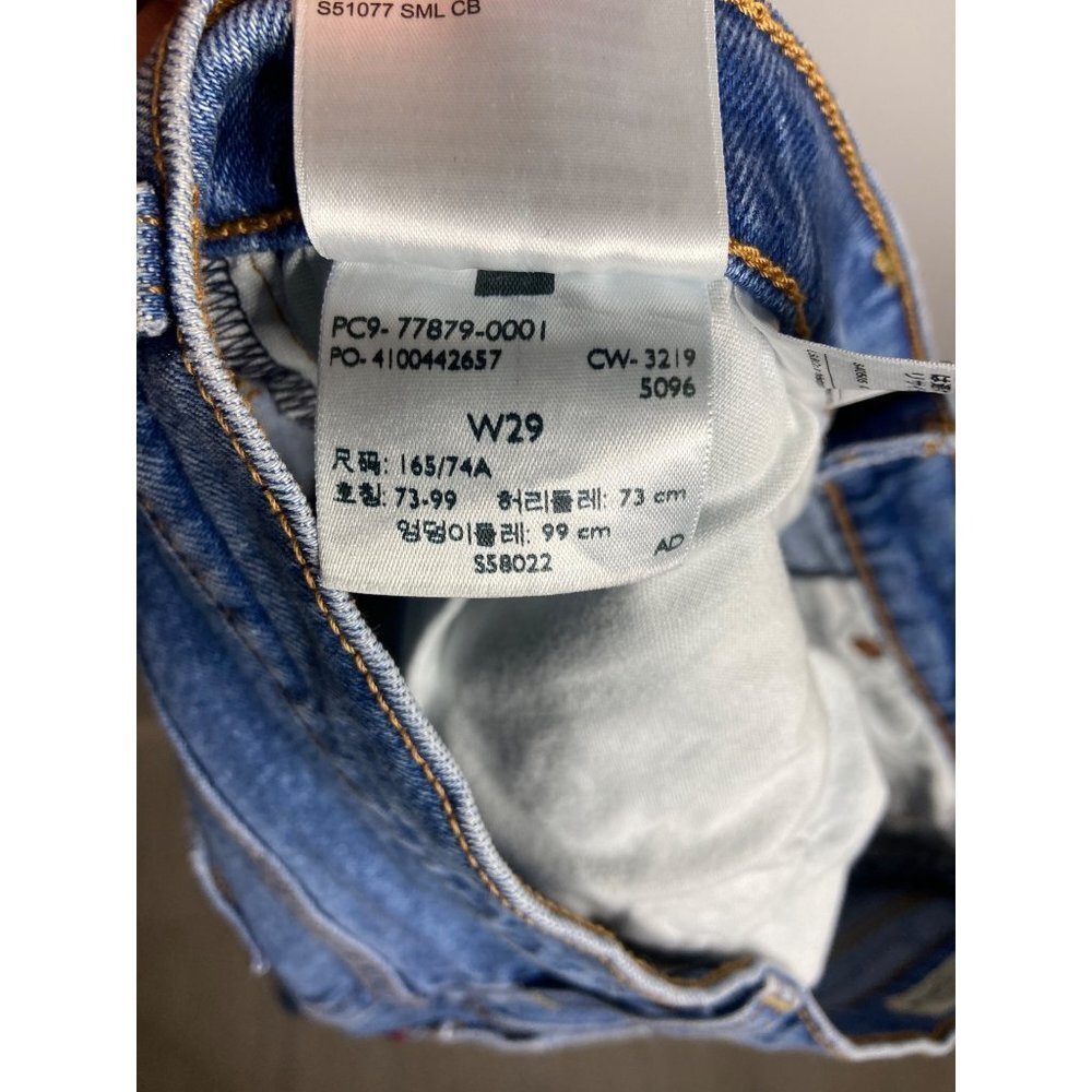 Levi’s Ribcage Denim High Rise Cut Off Shorts-sz 29 - Picture 10 of 11